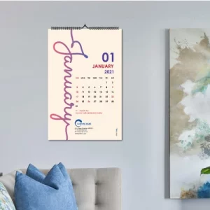 Wall Calendar: A practical and decorative wall calendar for easy organization. Choose Fakhri Printing Works for a stylish and functional wall calendar.