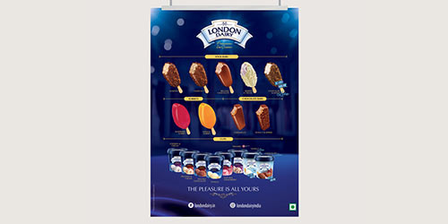 Delicious Ice Cream Poster: Tempt your taste buds with our mouthwatering ice cream poster.