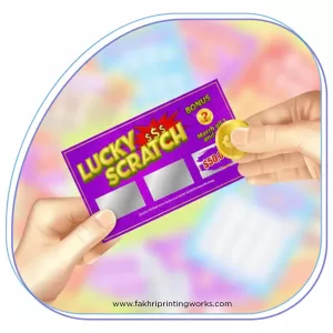 Complete coupons and scratch card print service from design to delivery