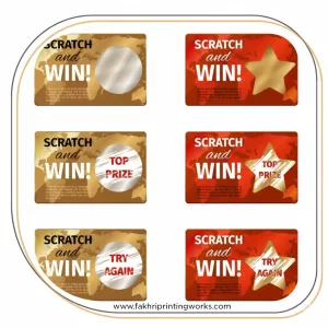 Coupons and scratch card printing services in Mumbai with secure and premium quality