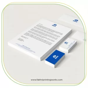 Creative letterhead printing for brand identity and corporate use