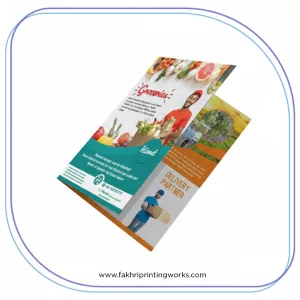 Custom brochure printing with personalized designs and folding options