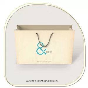 Eco-friendly paper bag printing using sustainable materials