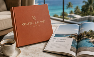 Luxury hospitality and hotel coffee table book with premium printing and finishing