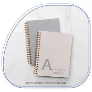 Luxury planner, diary and notebook printing with elegant finishes