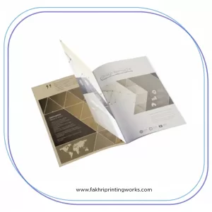 Multi-page brochure printing services in Mumbai with professional quality