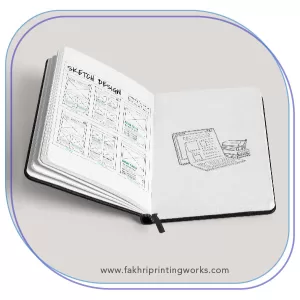 Complete planner, diary and notebook print service from design to binding