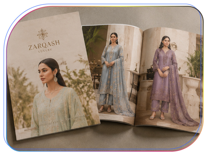 Multi-page product catalogue printing service in Mumbai with perfect binding