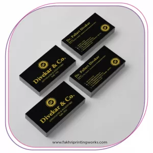 Complete visiting card print service from design to final delivery